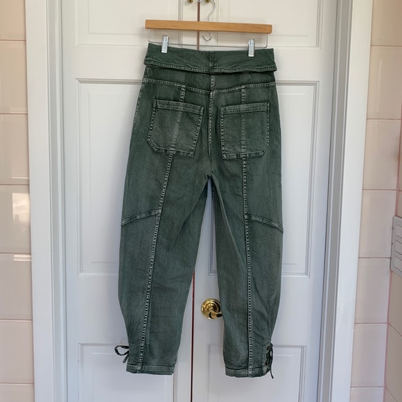 Ulla Johnson Green Kingston Cargo Jean, size 4 - Picture 10 of 16